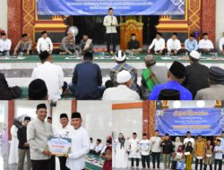 Safari Ramadhan Pemprov Lampung di Tubaba, Masjid Al-Amin Terima Hibah Rp40 Juta dan Santuni 50 Anak Yatim