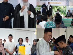 Syekh Palestina Warnai Bukber dan Penyerahan Akta Wali serta Santunan Anak Yatim di Tubaba