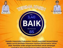 Lampaui Target, Indeks Kepuasan Infrastruktur Mesuji Tahun 2025 Raih Nilai 85