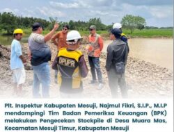 Bukti Transparansi, Inspektorat dan Dinas PUPR Mesuji Dampingi BPK Pemeriksaan Matrial Stockpile di Mesuji Timur