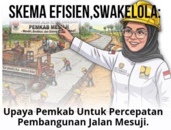 Skema Swakelola Percepat Pembangunan Jalan di Mesuji, Biaya Lebih Efisien