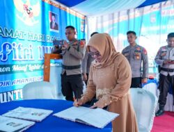 Pastikan Kelancaran Arus Mudik, Bupati Mesuji Tinjau Langsung Poskotis di Tugu Tani Simpang Asahan