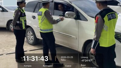 Polisi Terapkan Rekayasa Lalin di Tubaba