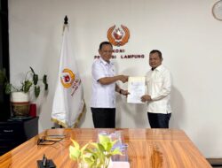 Setelah Terpilih Secara Aklamasi Ketua KONI Mesuji 2026-2030, Secara Resmi Budi Yuhanda Terima SK Kepengurusan dari KONI Lampung