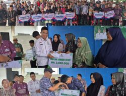 Baznas Gandeng Pemkab Salurkan Bantuan untuk Ratusan Warga di Tiga Kecamatan
