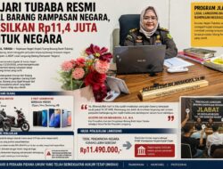 Kejari Tubaba Resmi Jual Barang Rampasan, Hasilkan Rp11,4 Juta untuk Negara
