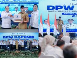 Gapembi Lampung Resmi Dikukuhkan, Gubernur Harap MBG Gerakkan Ekonomi Desa
