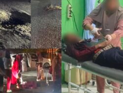 Tragedi Jalan Rusak di Tubaba, Pemotor Tewas Saat Bawa Keluarga
