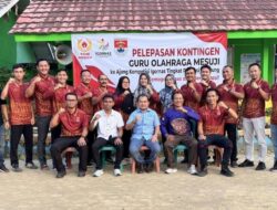 Ketua KONI Mesuji Lepas 42 Guru Olahraga Berlaga di Igornas Lampung