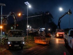 Dishub Tubaba Perkuat Keselamatan Jalan, PJU dan Warning Light di Titik Rawan Diperbaiki