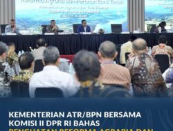 ATR/BPN Bersama DPR RI Bahas Penguatan Reforma Agraria
