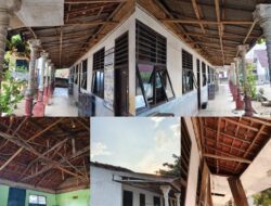Potret Prihatin, Ratusan Pelajar SMP Karya Bhakti Belajar di Bawah Atap Rapuh