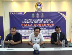 Gelar Konferensi Pers : PSSI Lampung Resmi Pastikan Tunjuk Mesuji Sebagai Tuan Rumah, Soeratin Cup Piala Gubernur Lampung