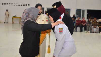 Paskibraka Mesuji 2026 Dikukuhkan, Bupati Elfianah Titip Pesan Pengabdian