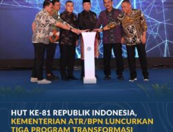 ATR/BPN Luncurkan Tiga Program Transformasi Pelayanan di HUT ke-81 RI
