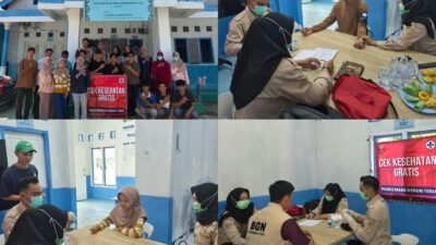 Bersama Puskesmas Kebun Tebu, SPPG Tugu Mulya Gelar Cek Kesehatan Gratis Tim MBG