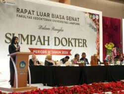 102 Dokter Baru Unila Disumpah, Wagub Jihan Dorong Berkontribusi untuk Daerah