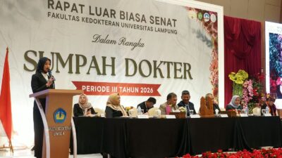 102 Dokter Baru Unila Disumpah, Wagub Jihan Dorong Berkontribusi untuk Daerah