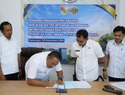 Pemkab Tubaba dan Kantah Teken PKS SISGITA, Data Tanah-Pajak Diintegrasikan