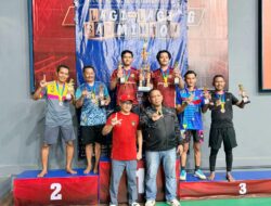 Kantor Pertanahan Tubaba Raih Juara II dan III di Turnamen Badminton BPN Lampung