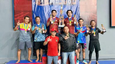 Kantor Pertanahan Tubaba Raih Juara II dan III di Turnamen Badminton BPN Lampung